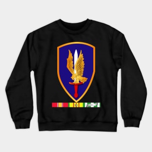 1st Aviation Brigade Vietnam w SVC wo Txt Crewneck Sweatshirt